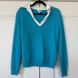 Blue cashmere sweater